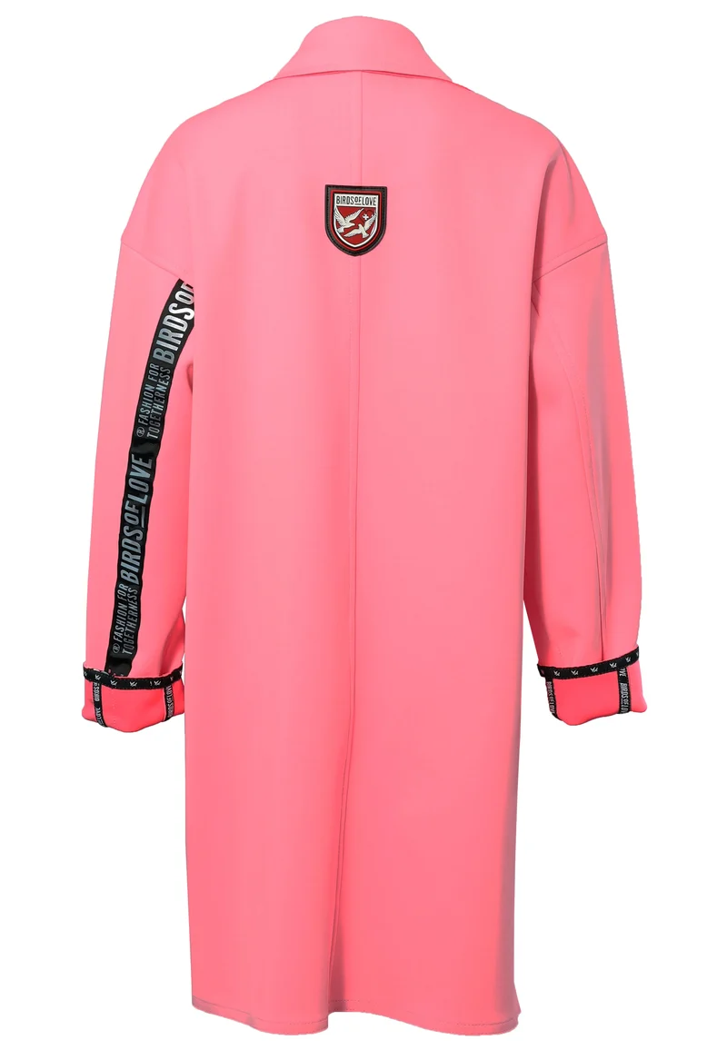 Trend Mantel im Oversized-Style pink