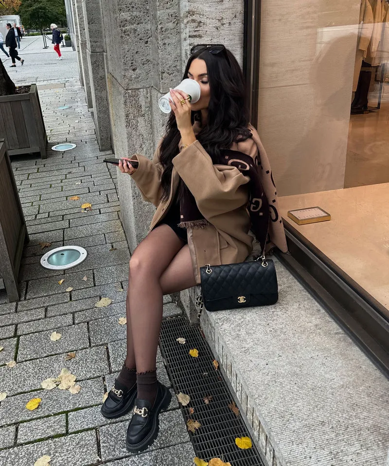 Oversize Jacke Joana Camel