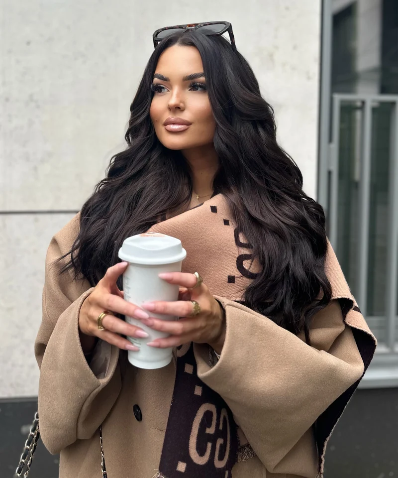 Oversize Jacke Joana Camel