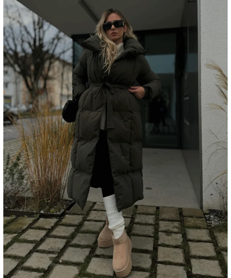 Gefütterte Plateau Boots Nina Camel