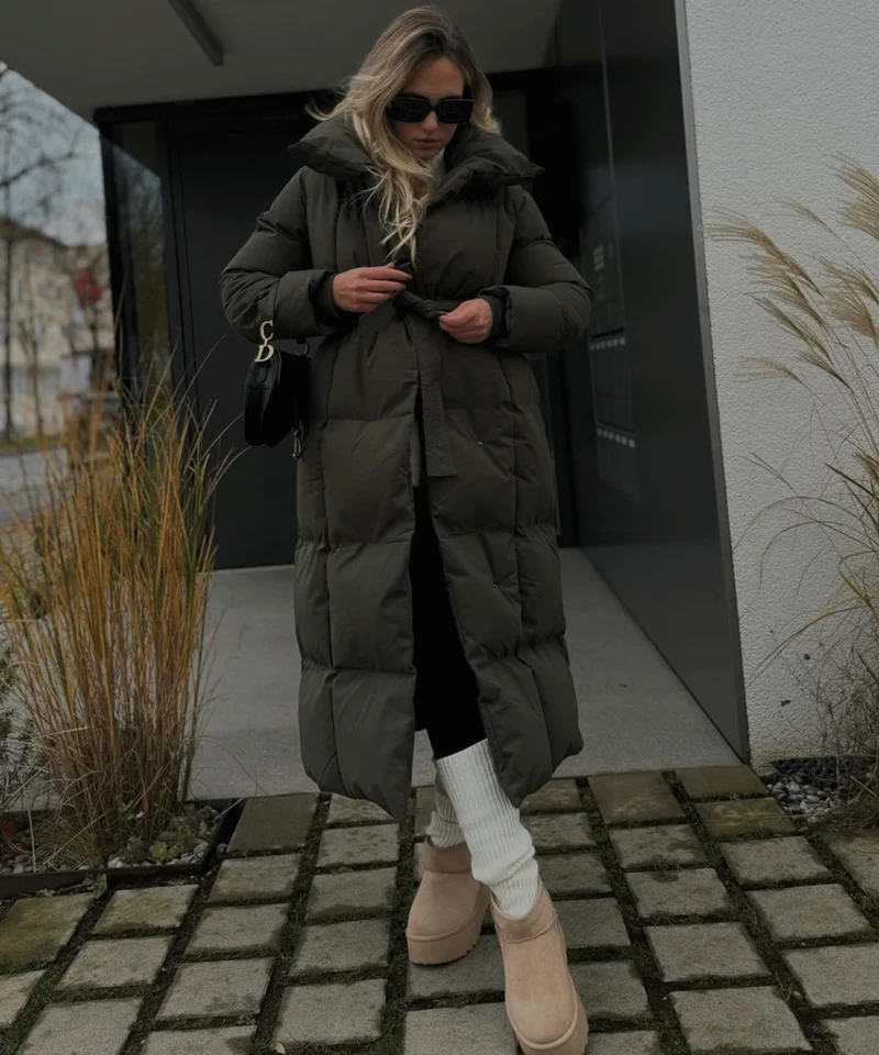 Gefütterte Plateau Boots Nina Camel