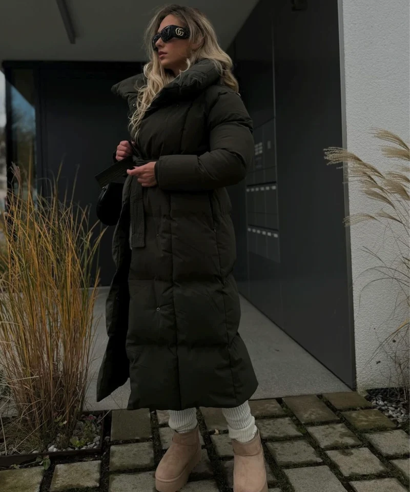 Gefütterte Plateau Boots Nina Camel