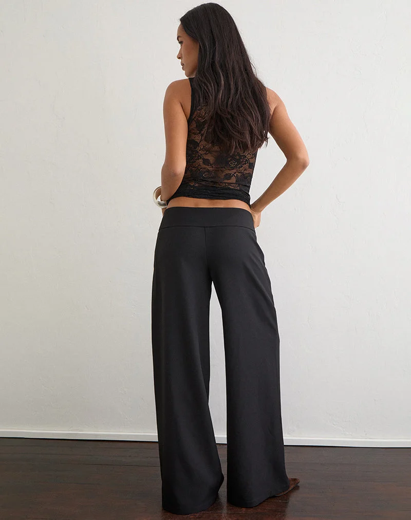 Andota-Hose mit Nieten in Tailoring Black