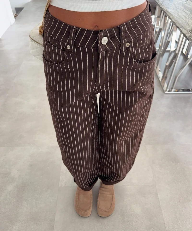 Stretch Balloon Jeans Liselle Braun