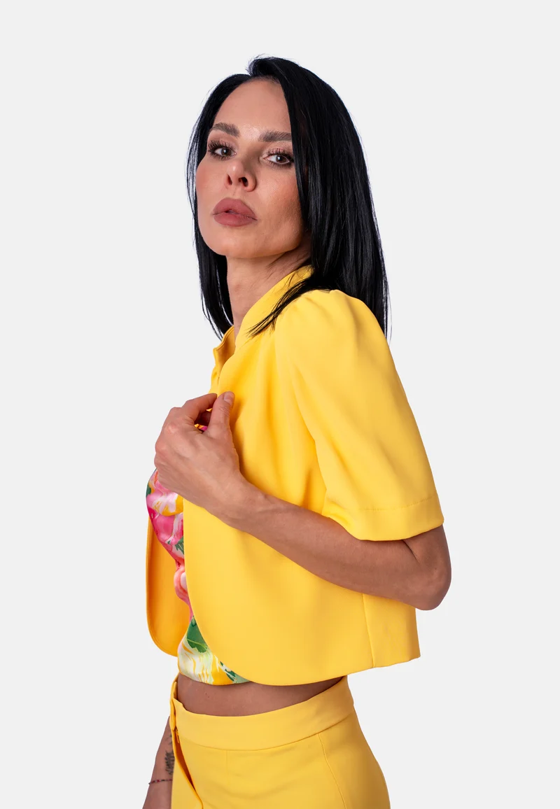 Kurzblazer in Gelb | Jardin by Birds of Love