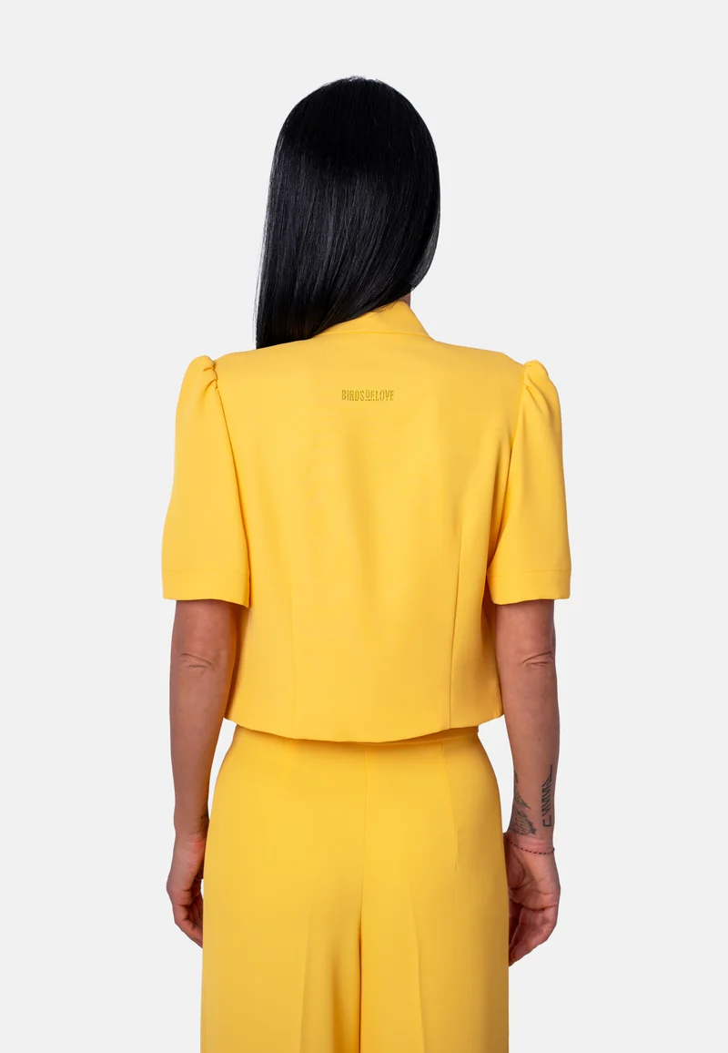 Kurzblazer in Gelb | Jardin by Birds of Love