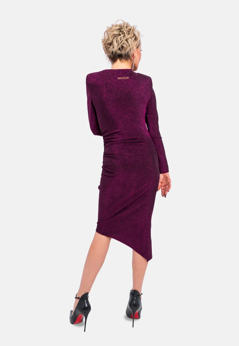 Cocktail Glamour Fuchsia berry Viskose dress