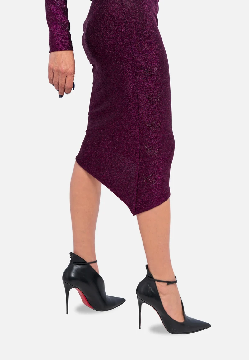 Cocktail Glamour Fuchsia berry Viskose dress