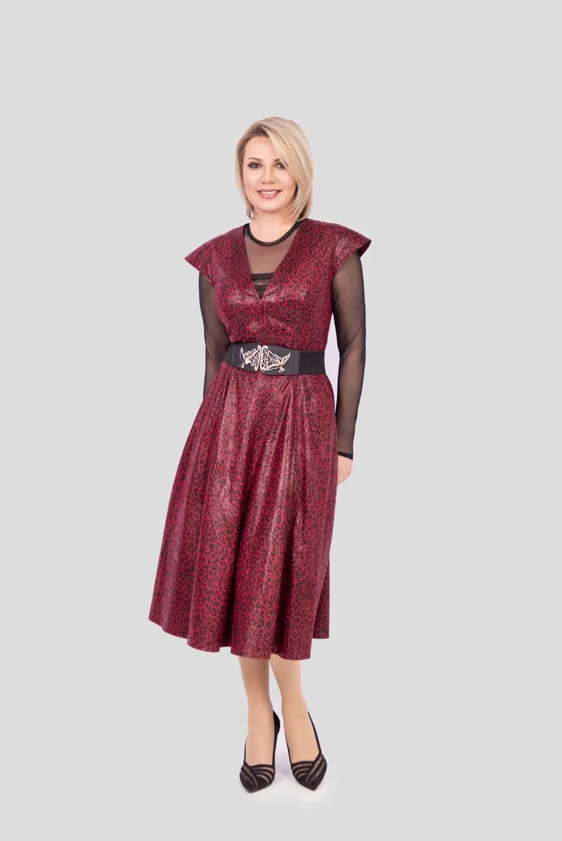 Veganleder Freizeitkleid.