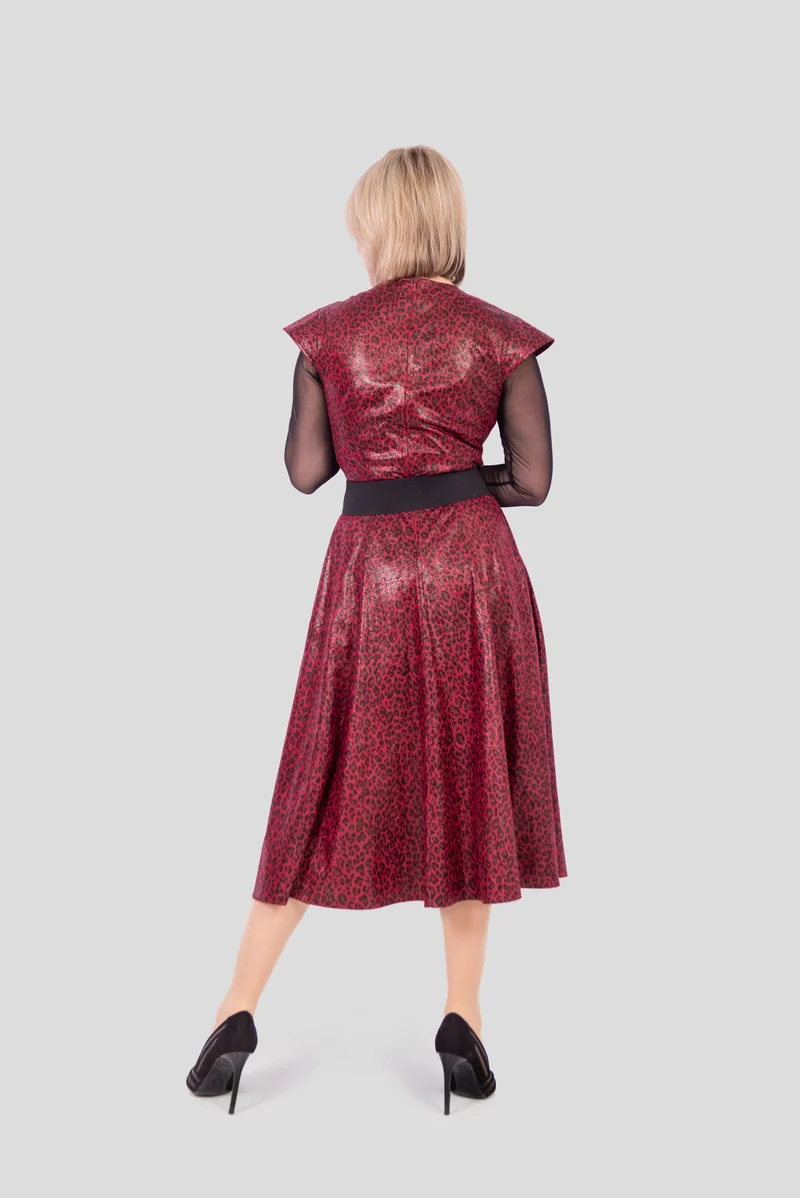 Veganleder Freizeitkleid.
