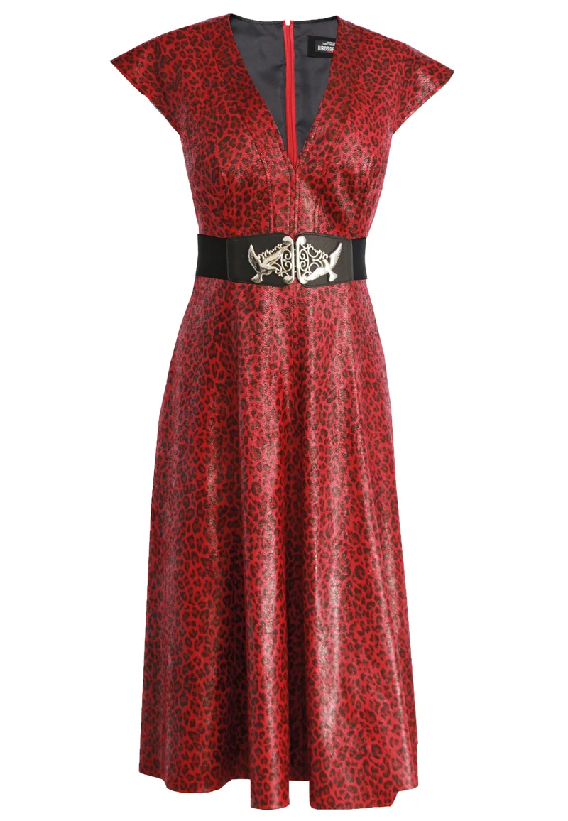 Veganleder Freizeitkleid.