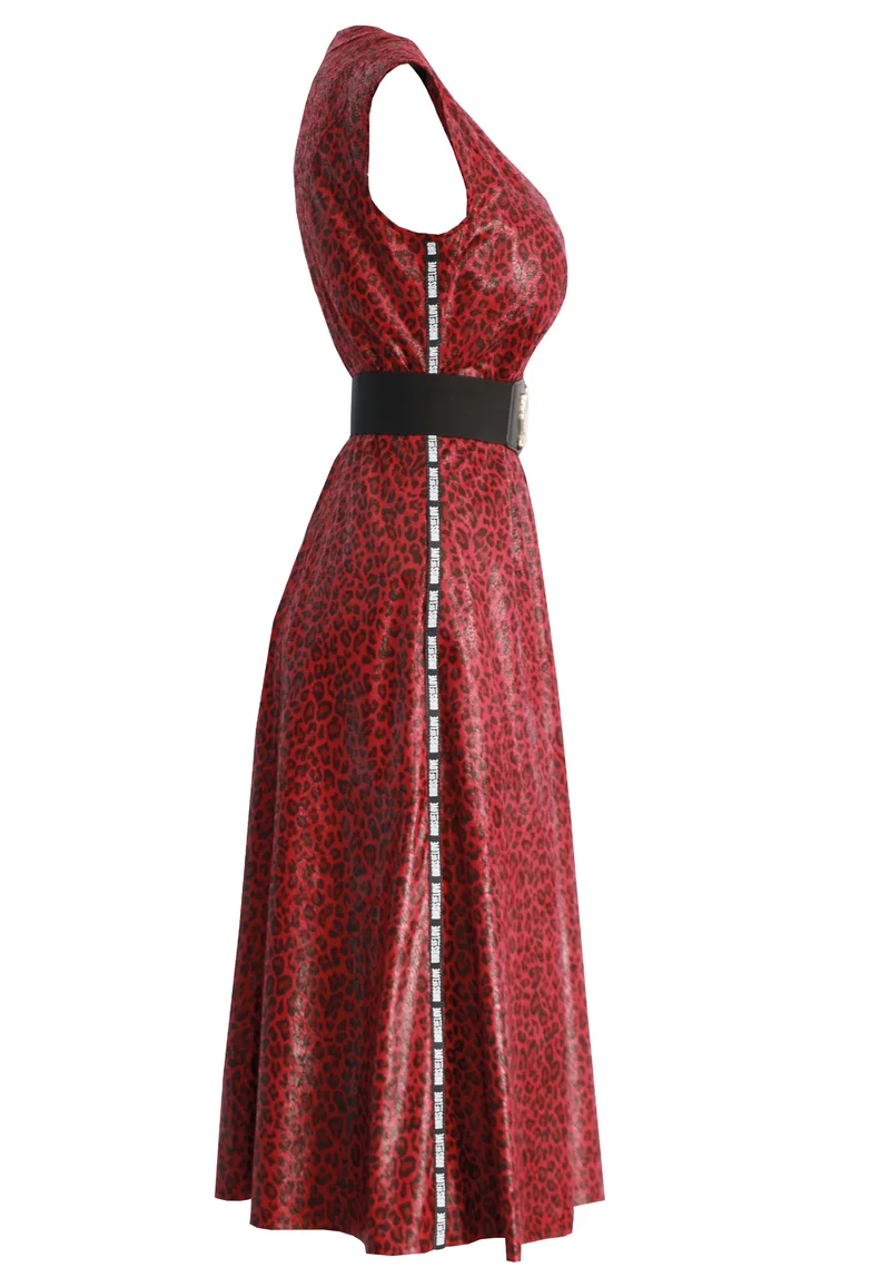 Veganleder Freizeitkleid.