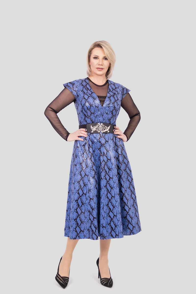 Veganleder Freizeitkleid.
