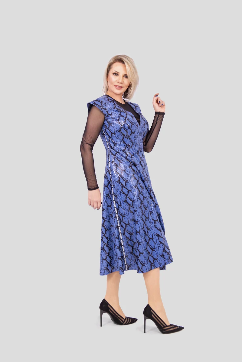 Veganleder Freizeitkleid.
