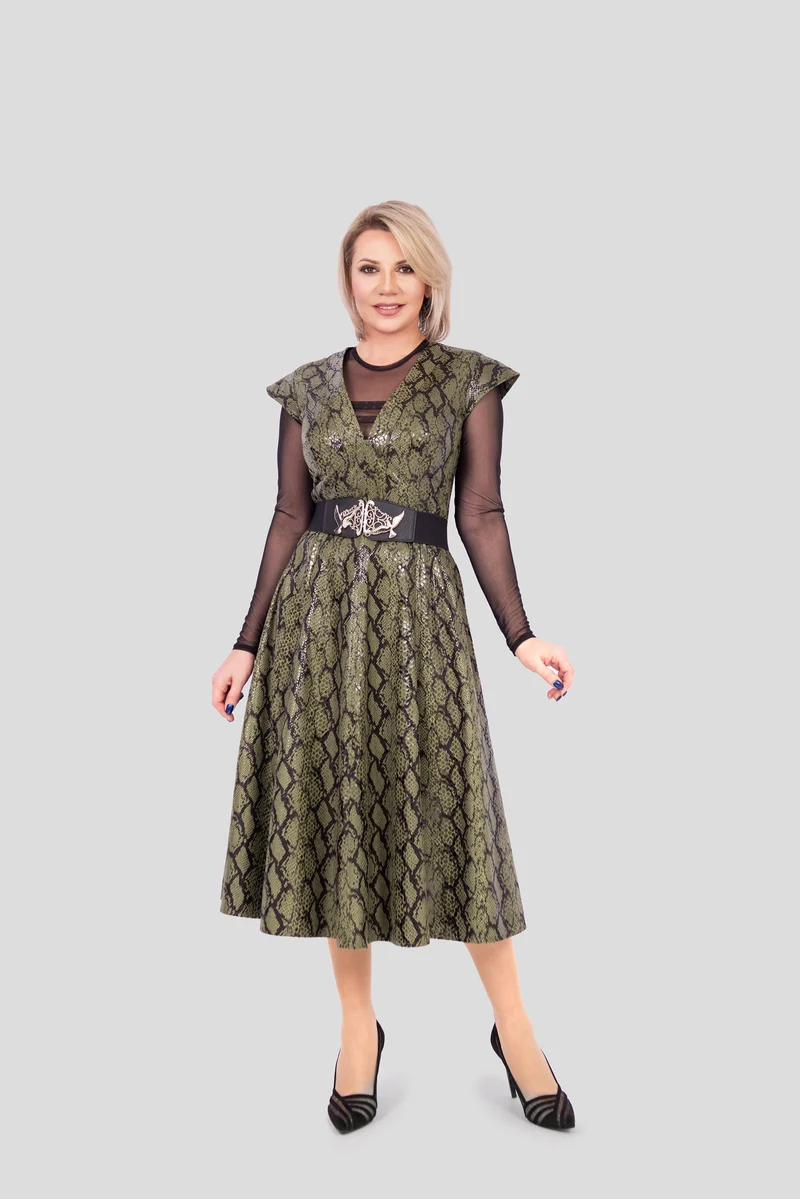 Veganleder Freizeitkleid.