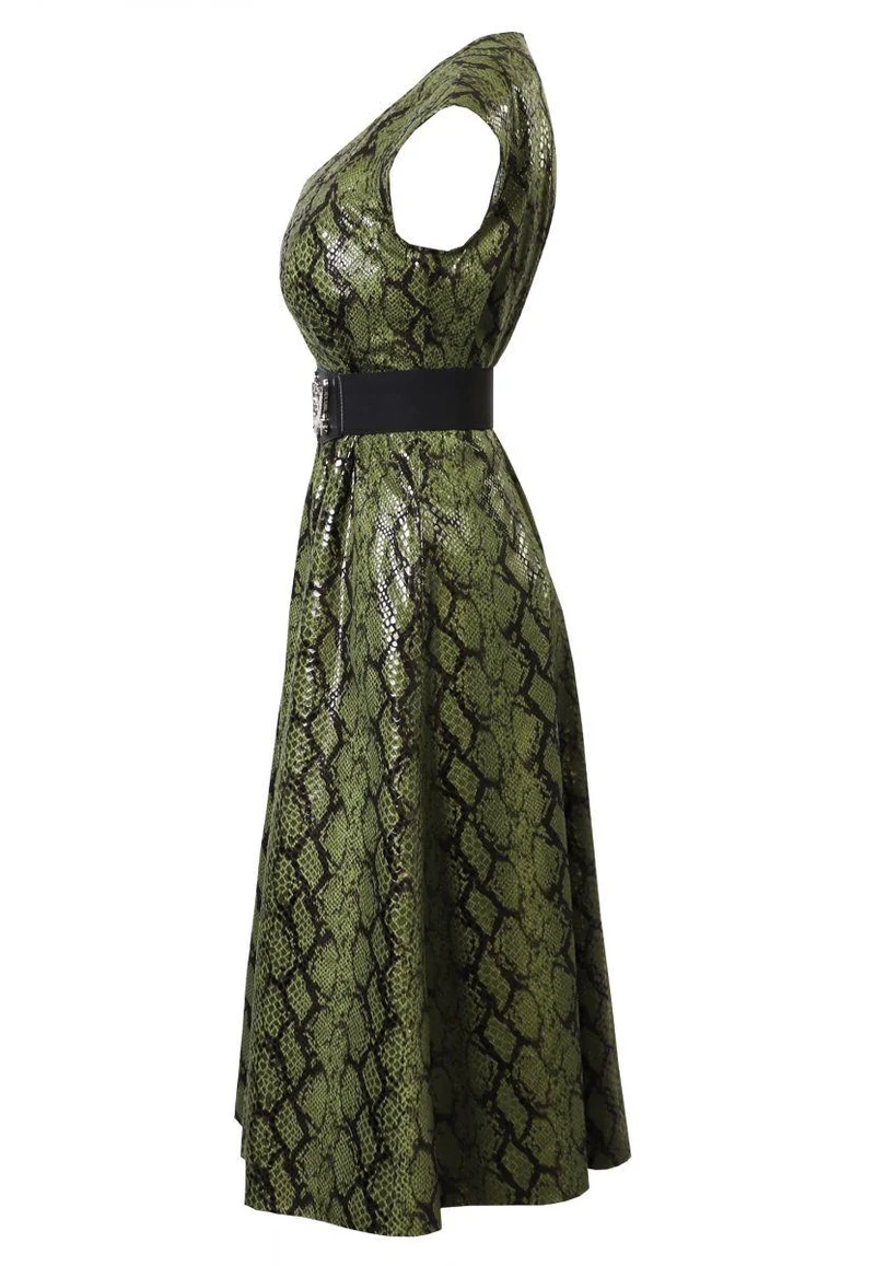 Veganleder Freizeitkleid.