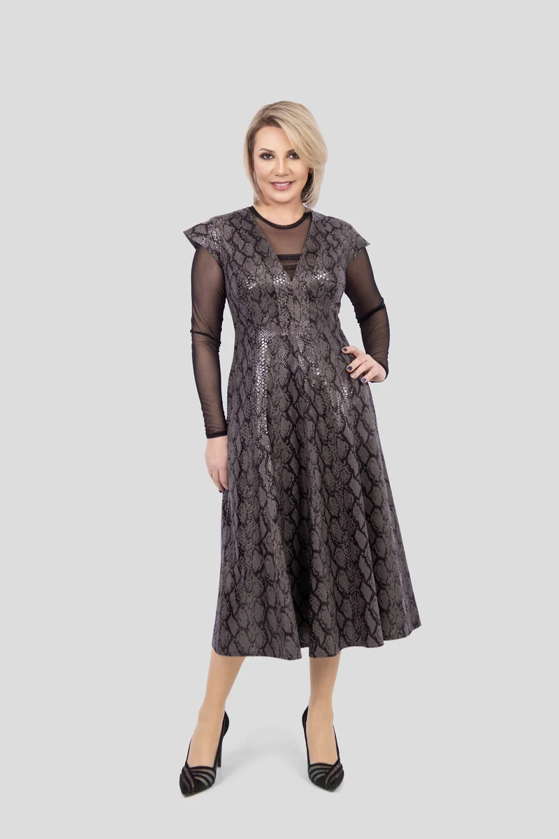 Veganleder Freizeitkleid.