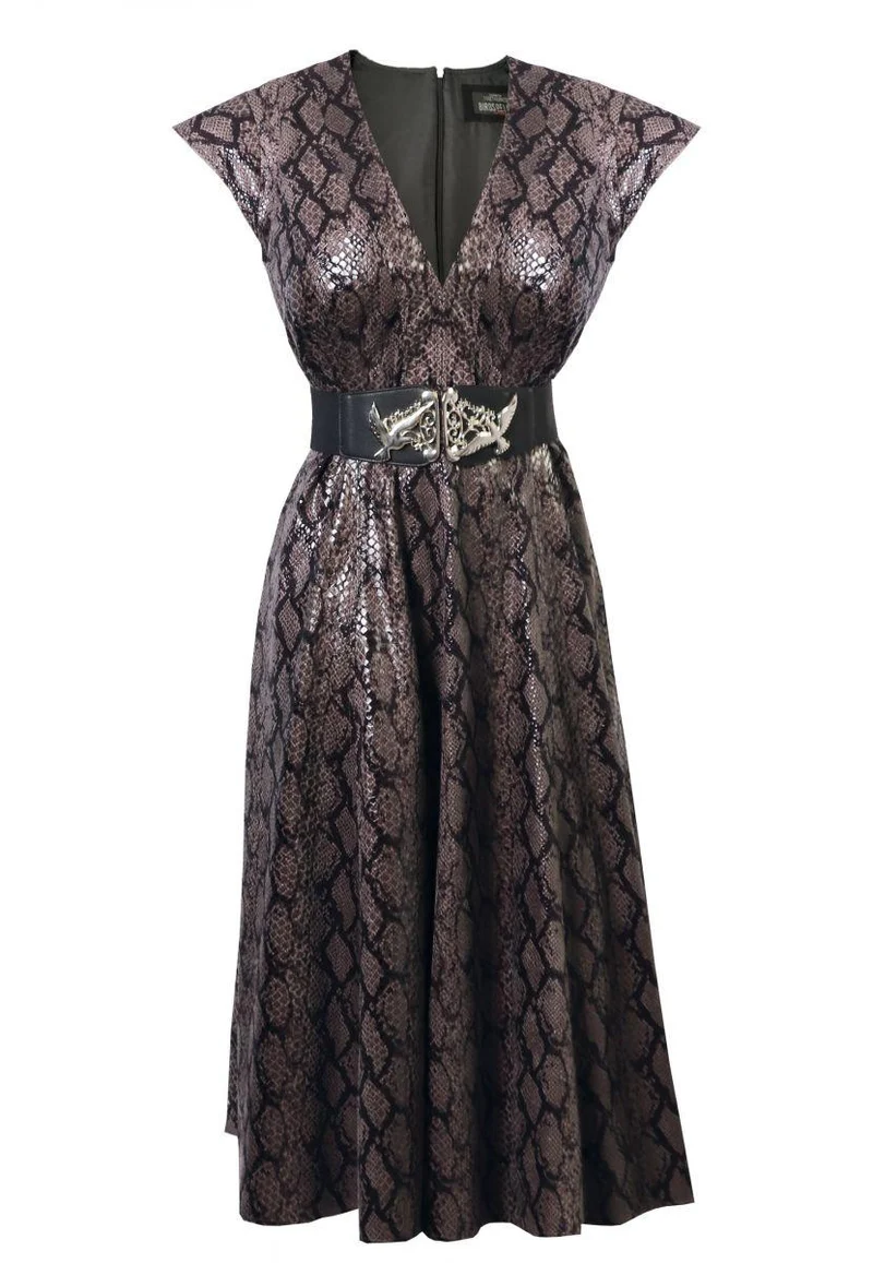Veganleder Freizeitkleid.