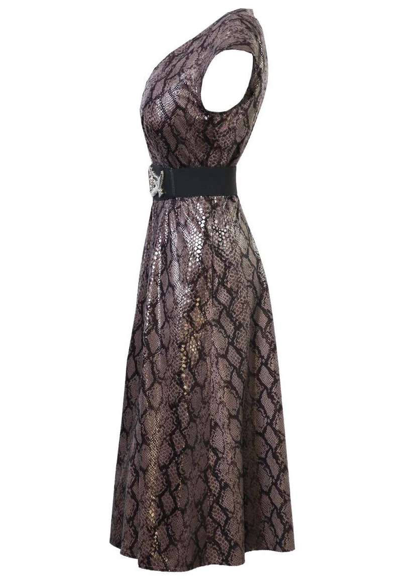 Veganleder Freizeitkleid.