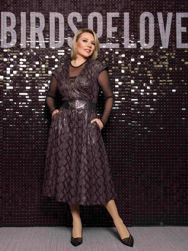 Veganleder Freizeitkleid.