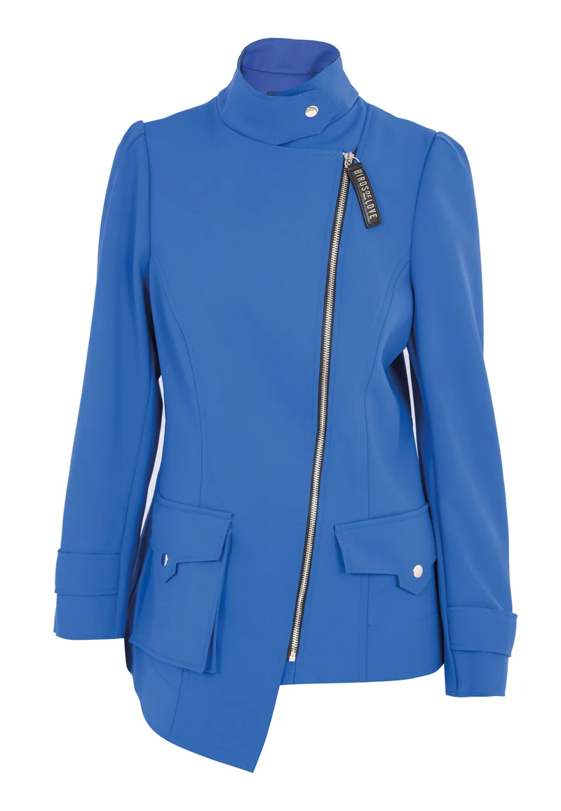 Übergangsjacke mit Reissverschluss - Blau