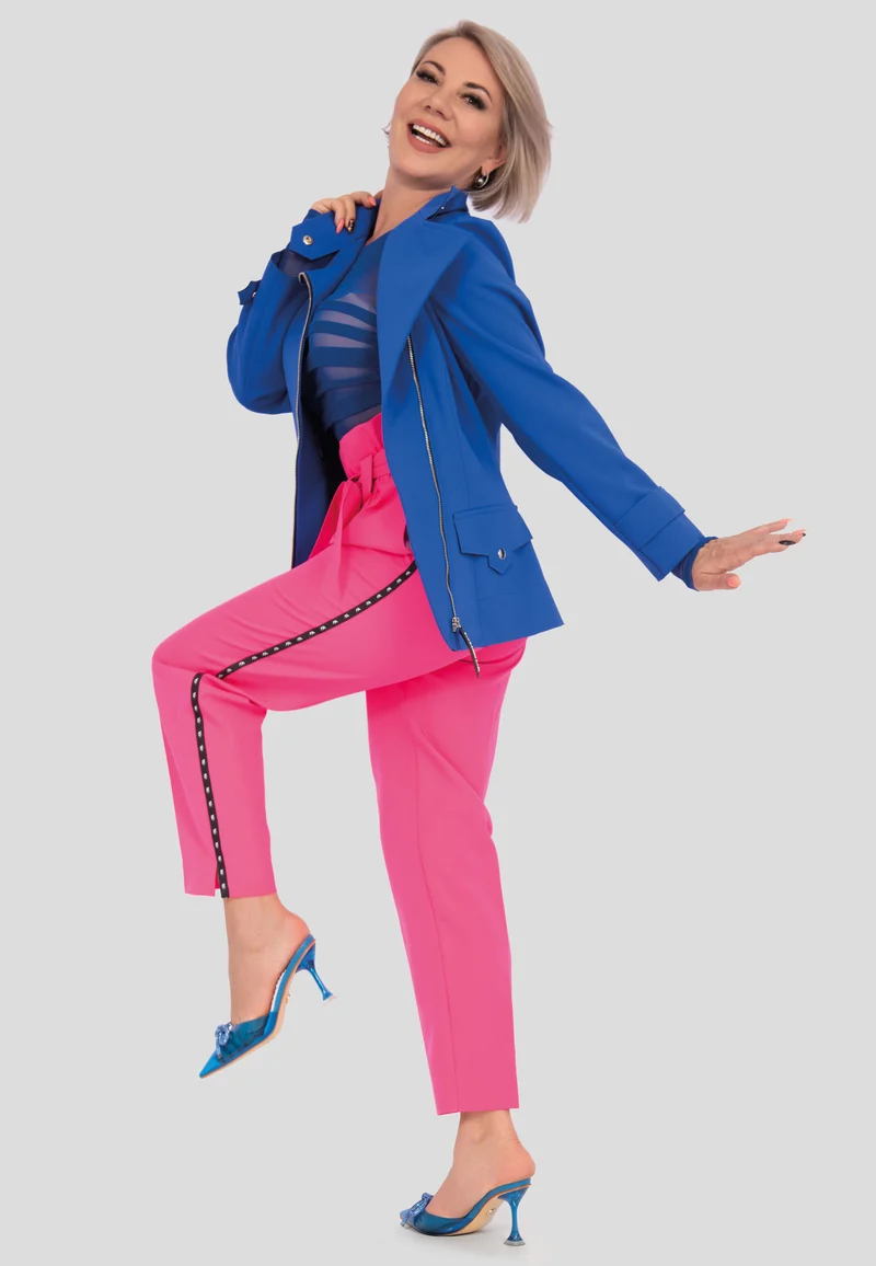 Übergangsjacke mit Reissverschluss - Blau