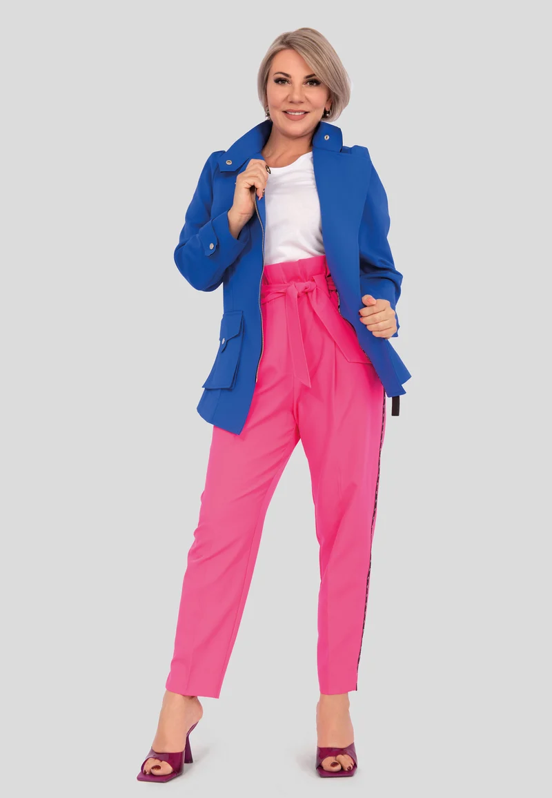 Übergangsjacke mit Reissverschluss - Blau