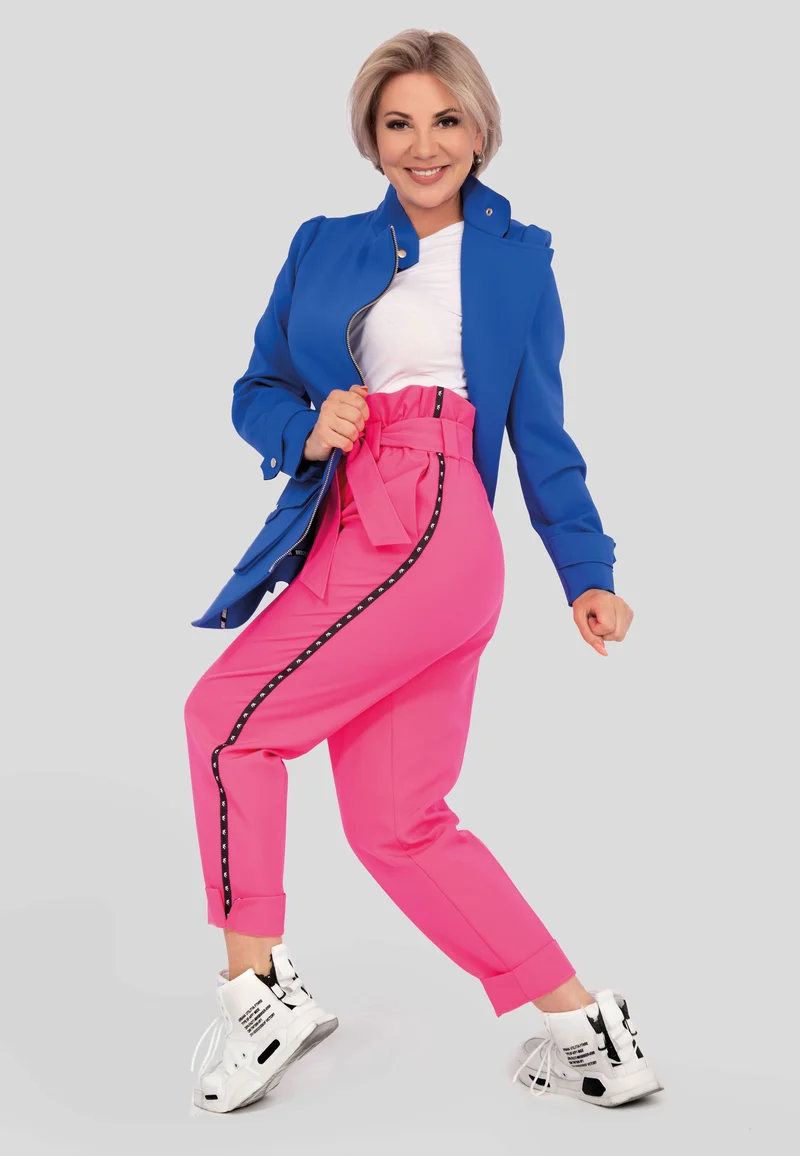 Übergangsjacke mit Reissverschluss - Blau