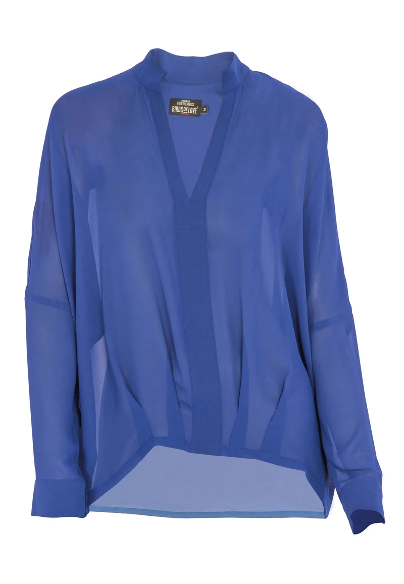 Damen Classic Bluse mit langen Ärmeln "Lovely Birds"