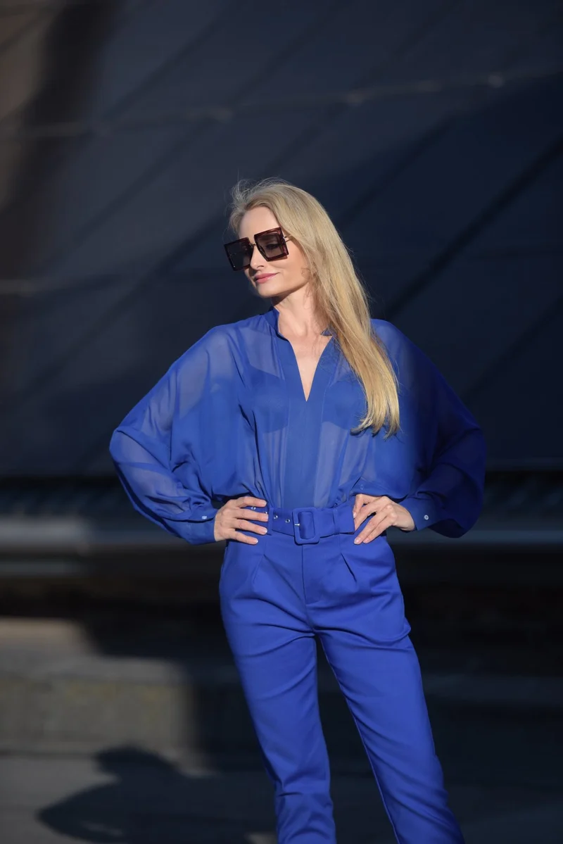 Damen Classic Bluse mit langen Ärmeln "Lovely Birds"