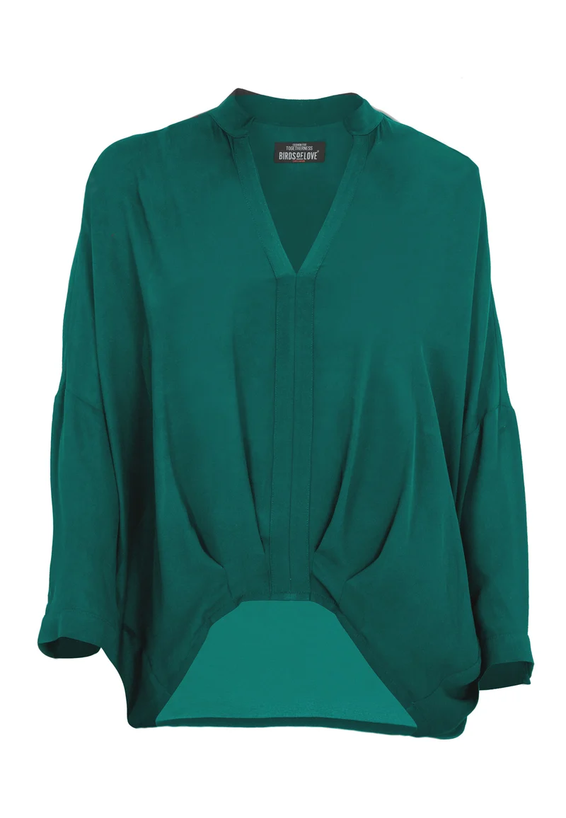 Damen Classic Bluse mit langen Ärmeln "Lovely Birds"