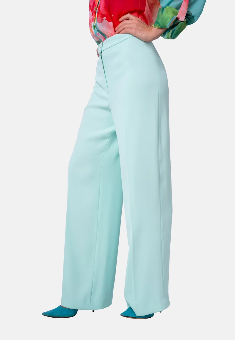 Weite Stoffhose in Mintgrün | Jardin by Birds of Love
