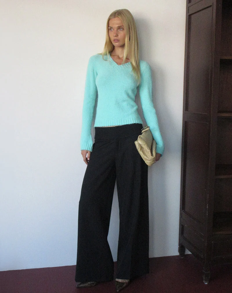 Hose „Sadasi“ in Tailoring Black