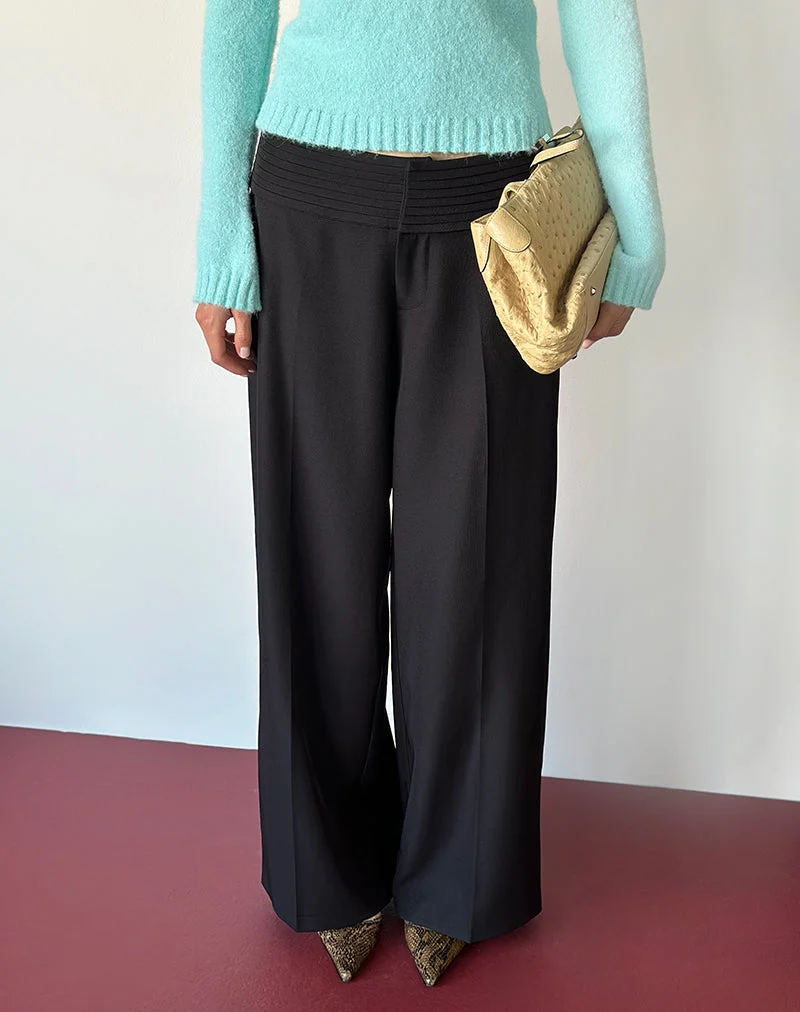 Hose „Sadasi“ in Tailoring Black