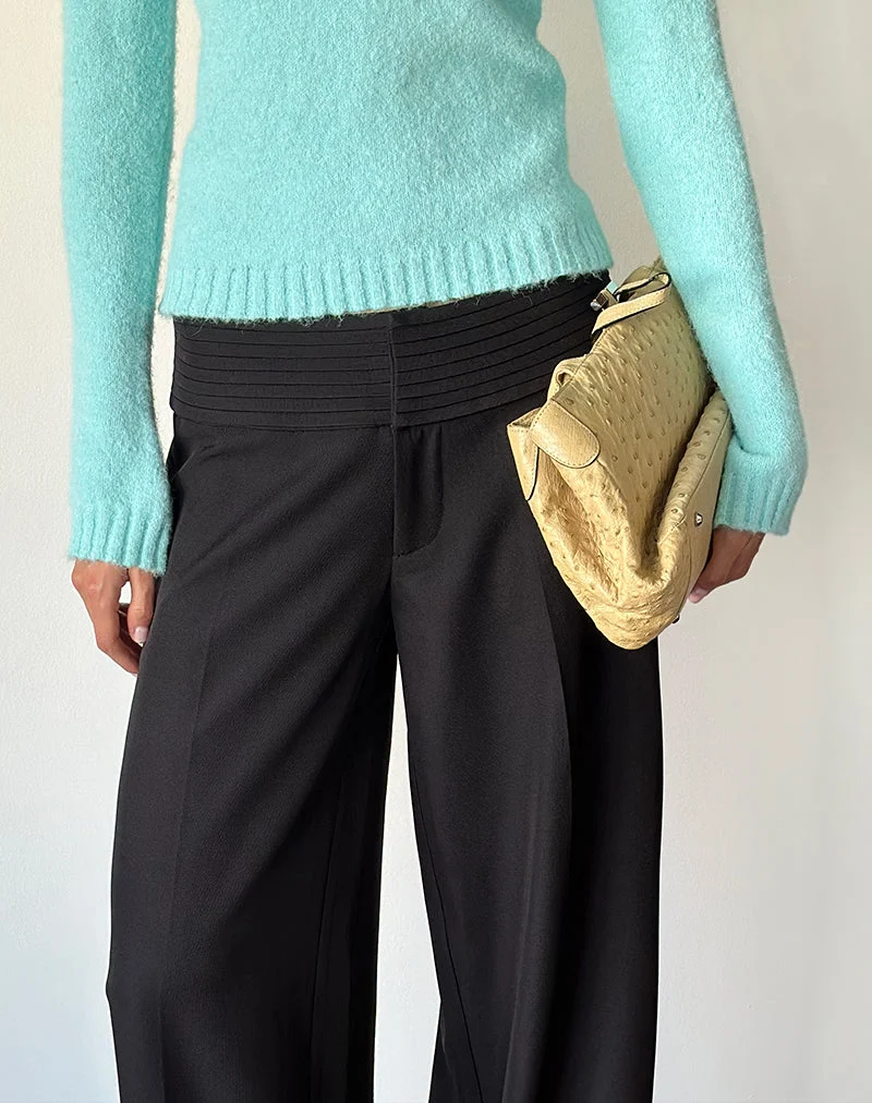 Hose „Sadasi“ in Tailoring Black