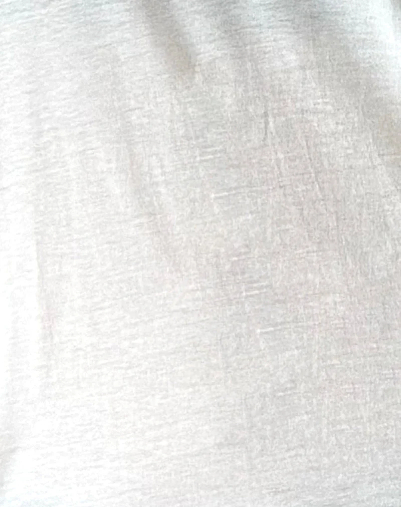 Orten Top aus Baumwolljersey, 60er-Jahre-Stil, cremefarben