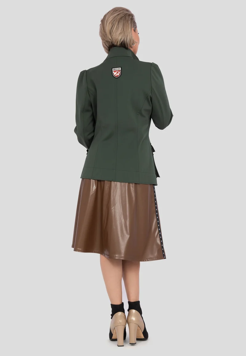 Übergangsjacke mit Reissverschluss - Khaki