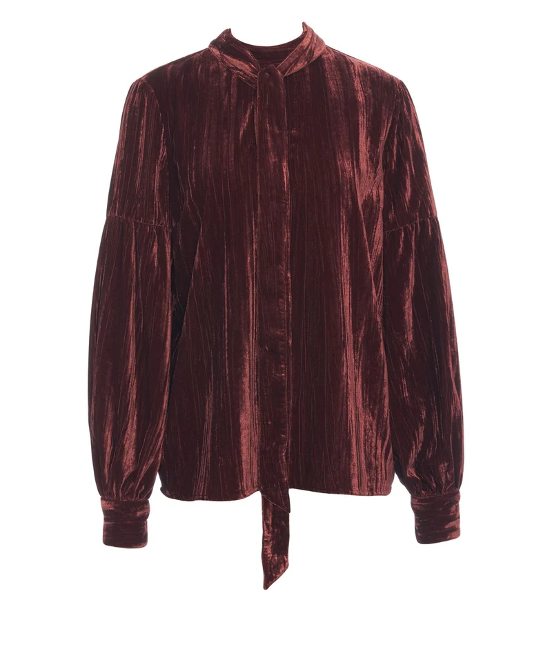 Blusa in velluto