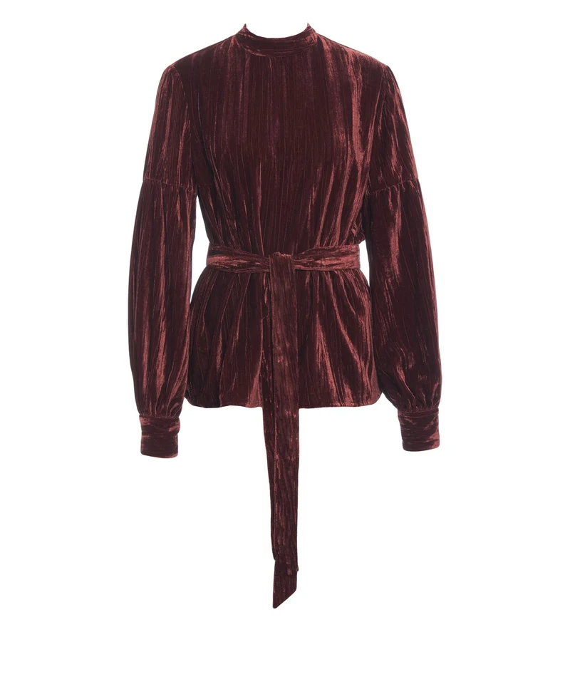 Blusa in velluto