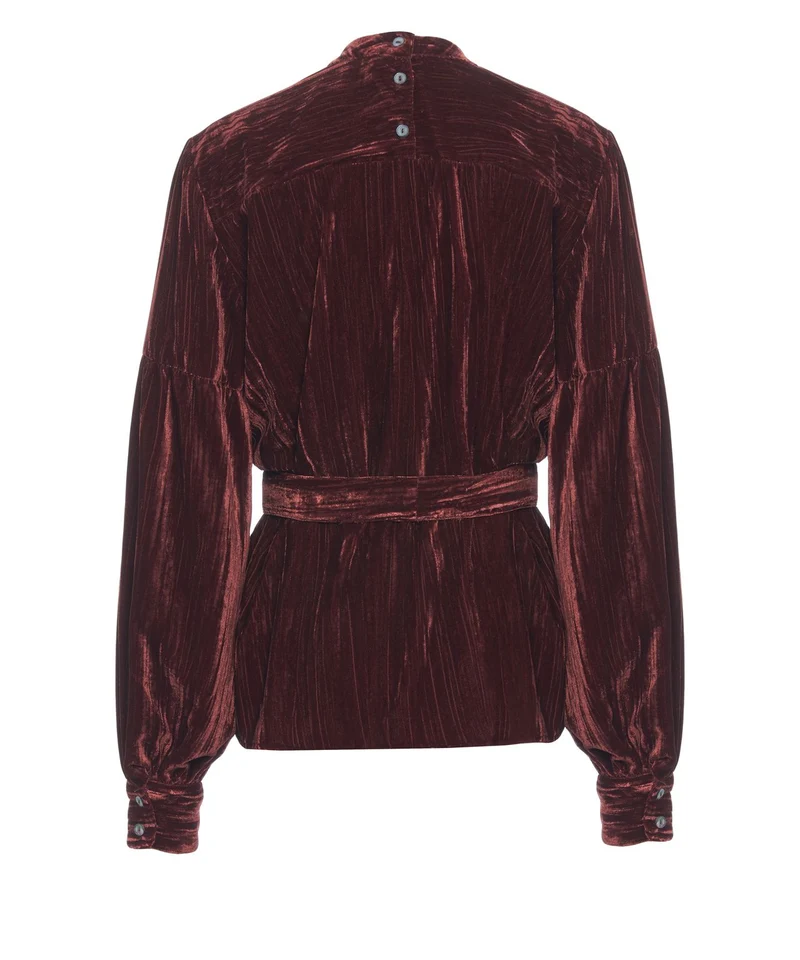 Blusa in velluto