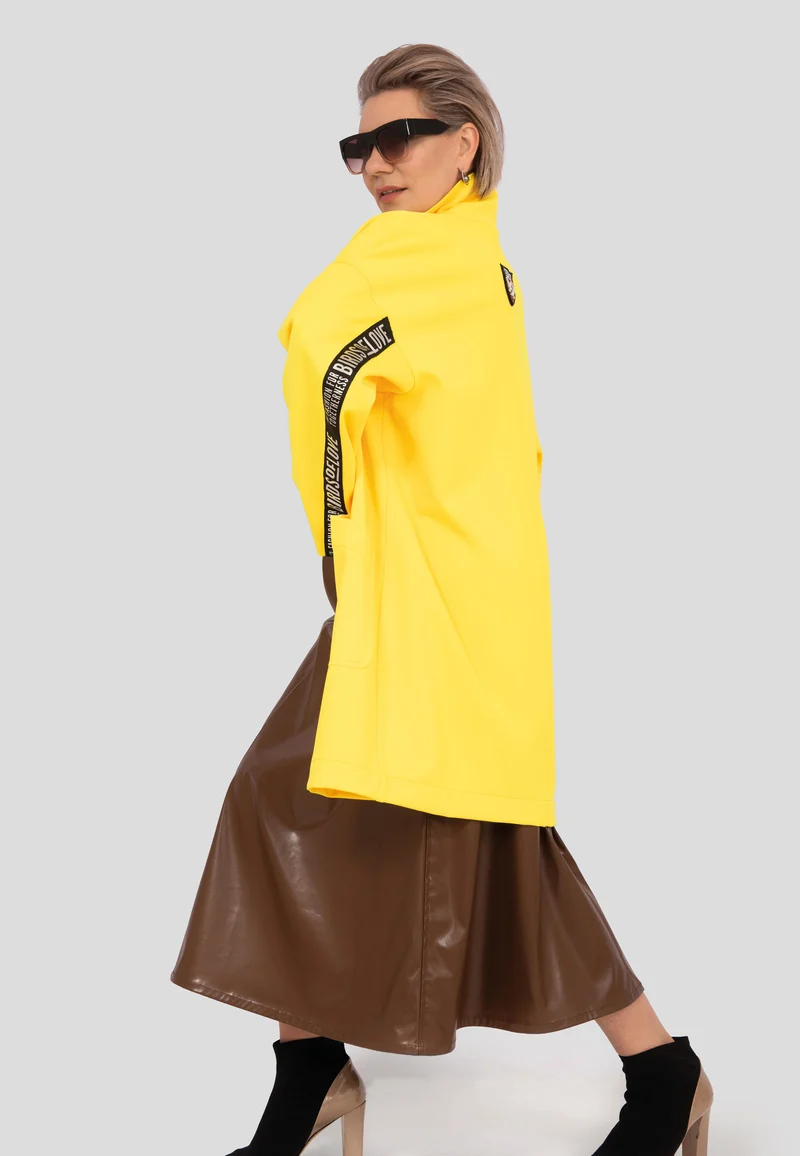 Trend Mantel Damen gelb