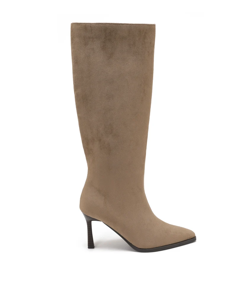 Wildleder Kitten Heels Maren Taupe