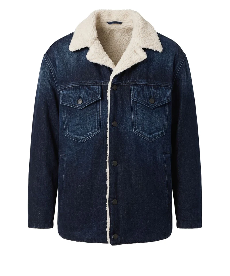Giacca in denim foderata