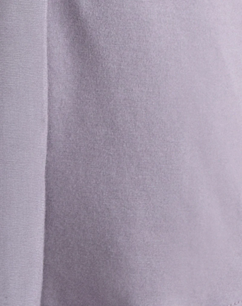 Carina Langarm-Oberteil aus Jersey in Grau-Lavendel