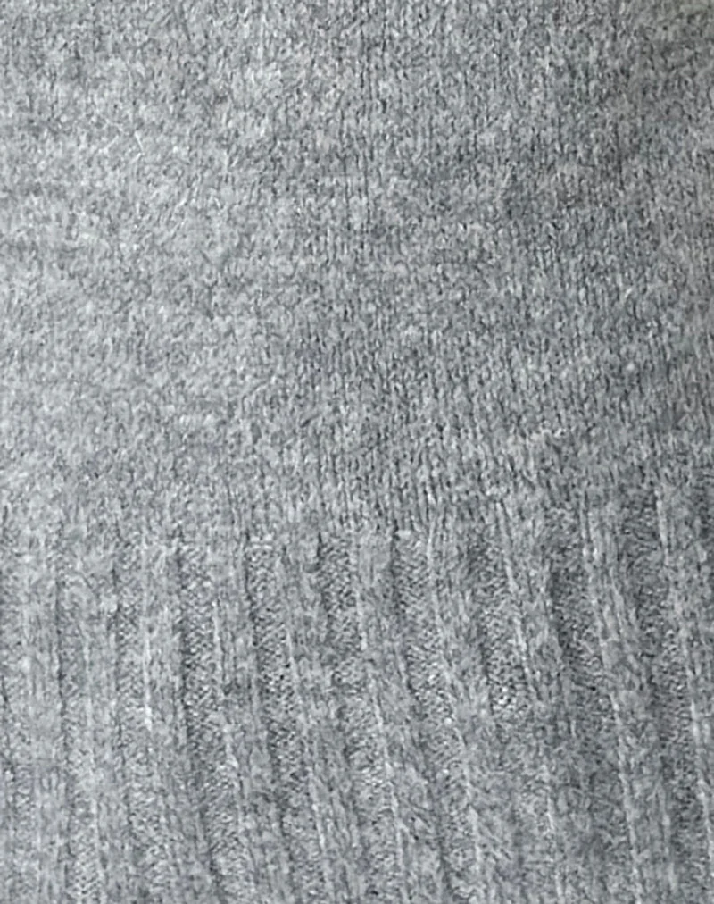 Azrina-Pullover aus Strick, grau