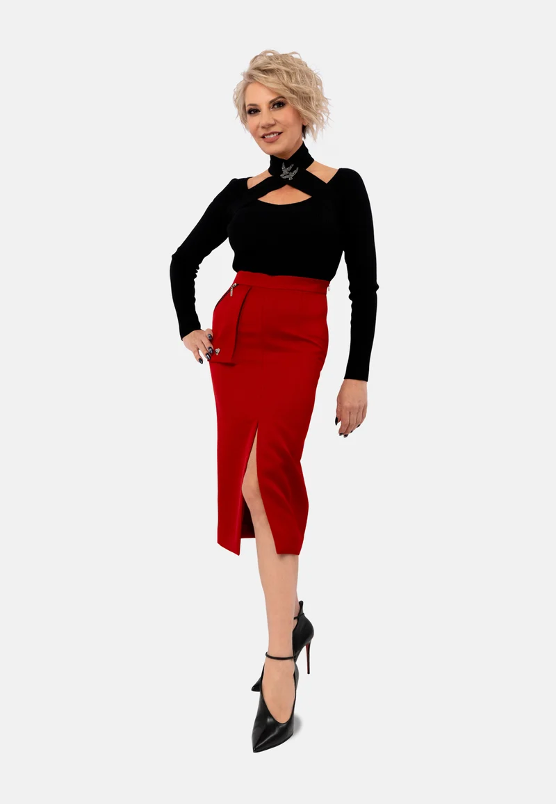 Bleistiftrock Bordeaux | Pencil skirt