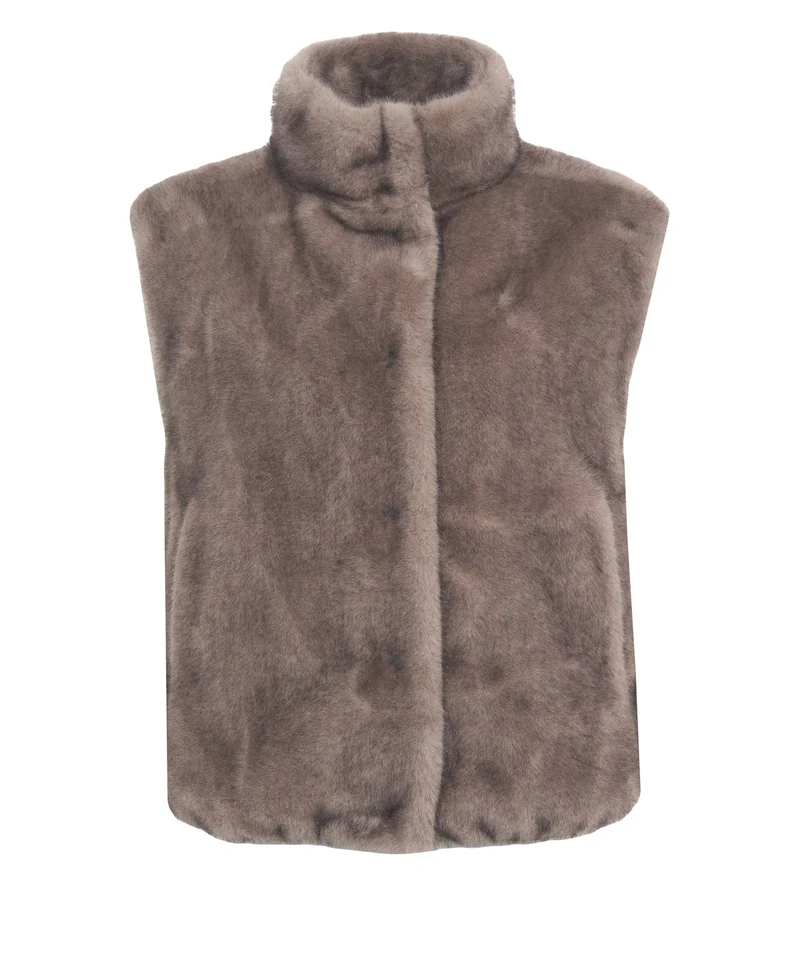 Gilet in pelliccia sintetica