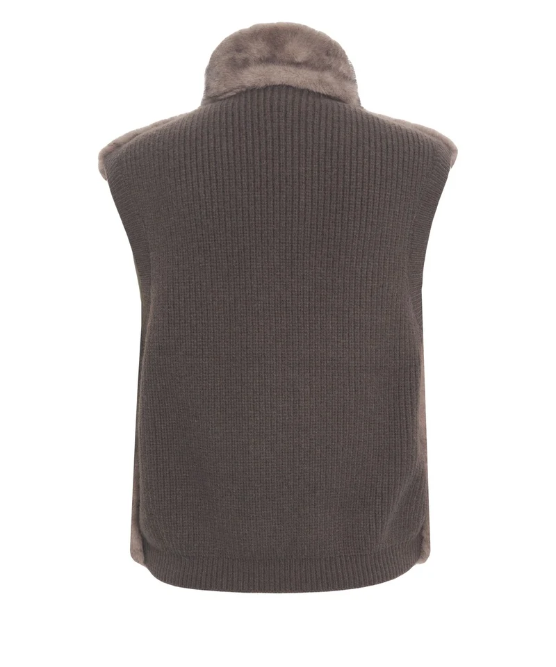 Gilet in pelliccia sintetica