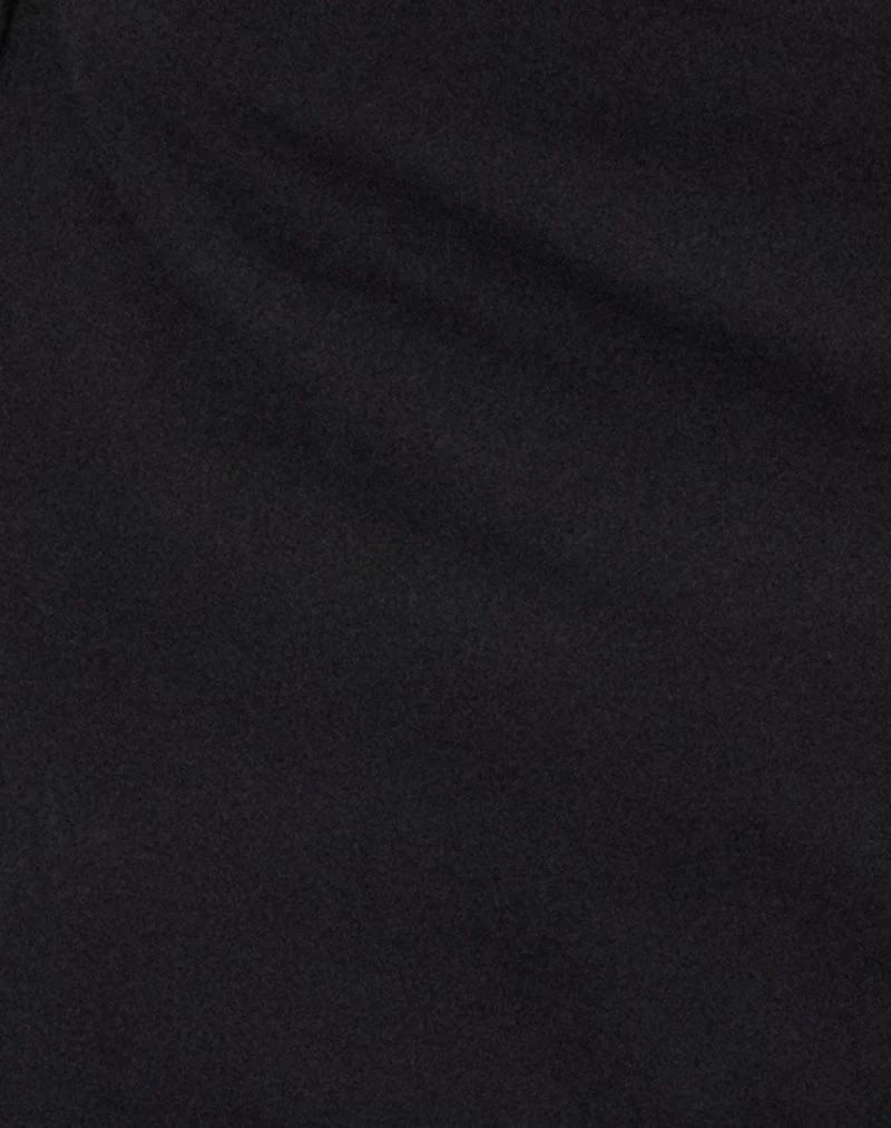 Suteman-Hose mit Rocküberzug aus schwarzem Chiffon