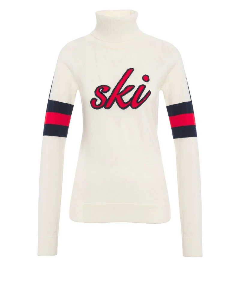 Maglia a collo alto in lana merino